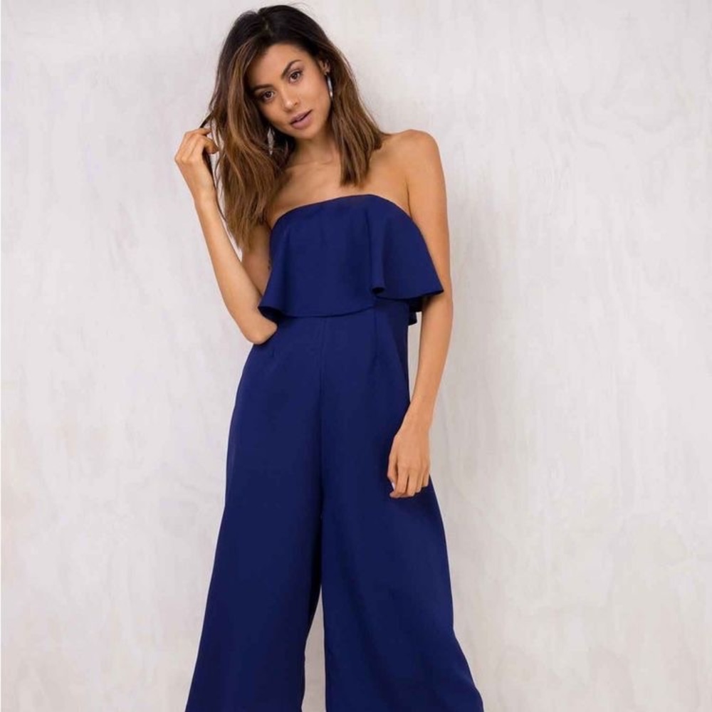 Nights in New York Strapless Jumpsuit
